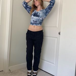 Calvin Klein Black Cargo Pants